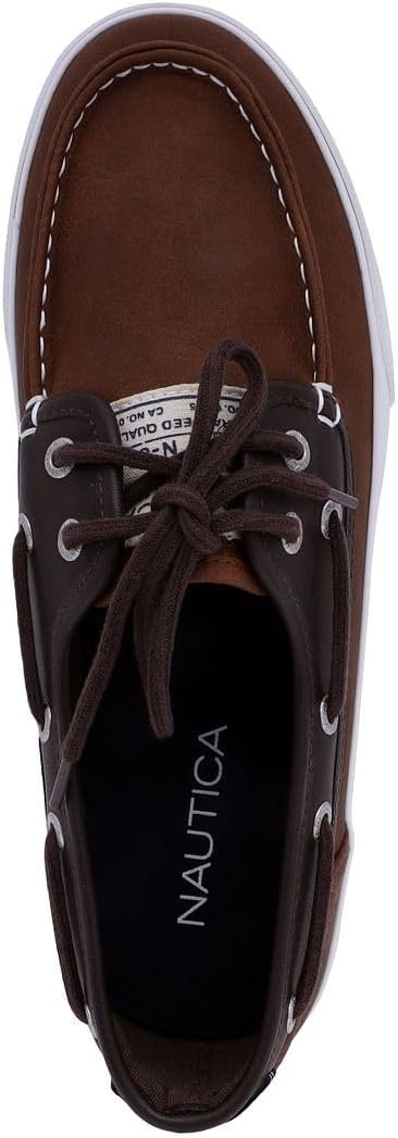 image:imageNautica Mens Casual Boat Shoes MocToe Loafers with Cushioned Insole Deck Fashion SneakerTan Brown Mix