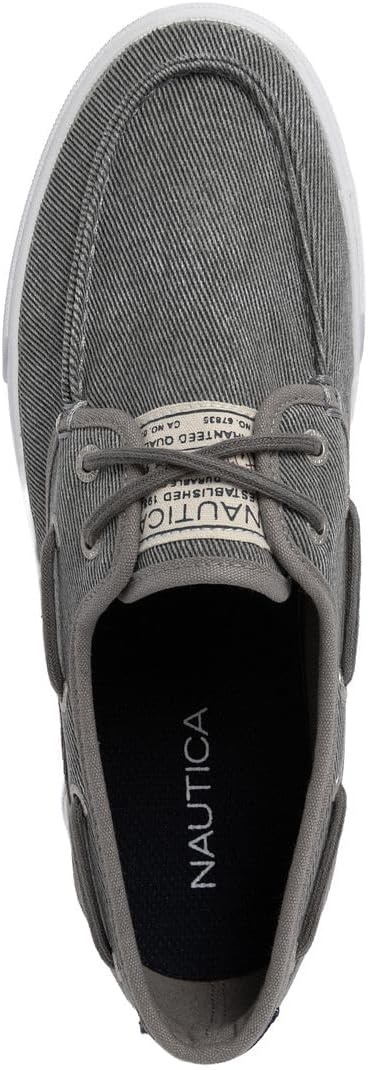 image:imageNautica Mens Casual Boat Shoes MocToe Loafers with Cushioned Insole Deck Fashion SneakerWash Grey Striped