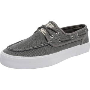 Nautica Men’s Casual Boat Shoes, Moc-Toe Loafers with Cushioned Insole, Deck Fashion Sneaker(Wash Grey Striped)
