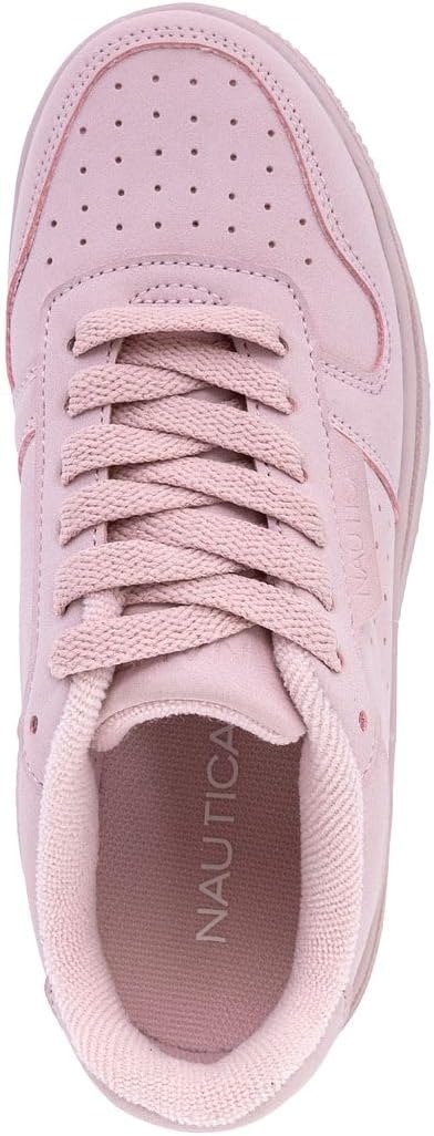image:imageNautica Girls Sneakers Stylish LowTop Tennis Shoes with Cushioned Insole for Everyday Wear Toddler Little Kids and Big Kids LaceUpBungeeBlush Tonalivan