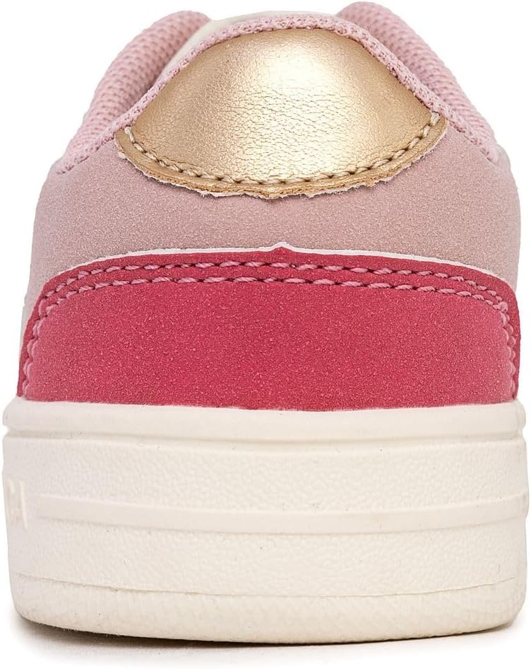 image:imageNautica Girls Sneakers Stylish LowTop Tennis Shoes with Cushioned Insole for Everyday Wear Toddler Little Kids and Big Kids LaceUpBungeeBone Coral Sky