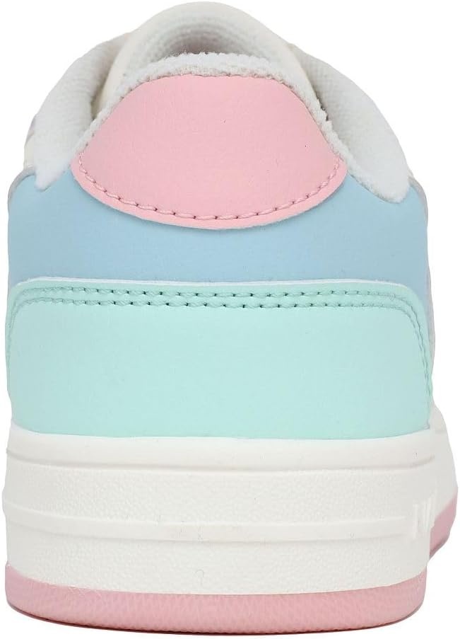 image:imageNautica Girls Sneakers Stylish LowTop Tennis Shoes with Cushioned Insole for Everyday Wear Toddler Little Kids and Big Kids LaceUpBungeeBone Pastel Multi