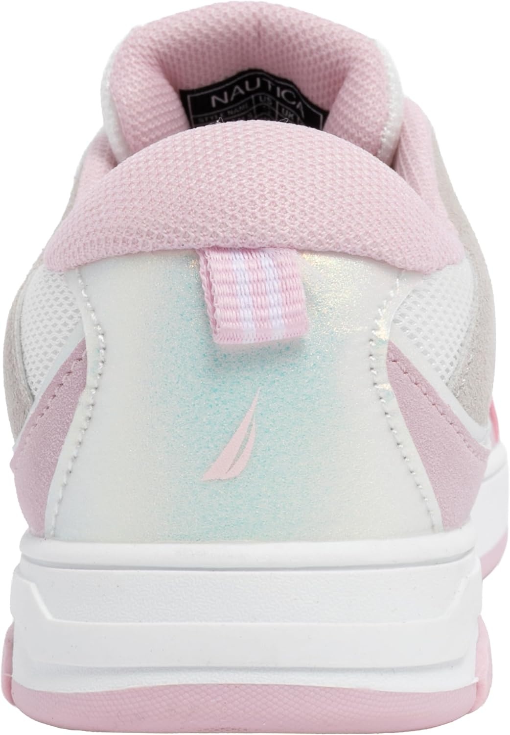 image:imageNautica Girls Sneakers Stylish LowTop Tennis Shoes with Cushioned Insole for Everyday Wear Toddler Little Kids and Big Kids LaceUpBungeeGray Pinkgarlan