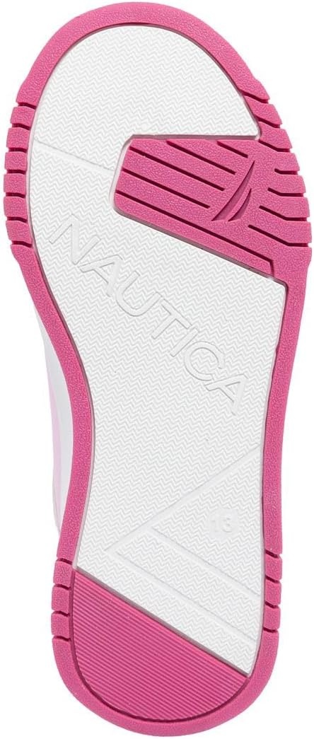 image:imageNautica Girls Sneakers Stylish LowTop Tennis Shoes with Cushioned Insole for Everyday Wear Toddler Little Kids and Big Kids LaceUpBungeePink Whitegavie