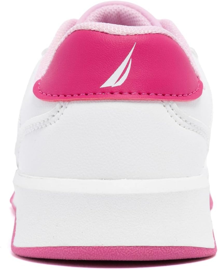 image:imageNautica Girls Sneakers Stylish LowTop Tennis Shoes with Cushioned Insole for Everyday Wear Toddler Little Kids and Big Kids LaceUpBungeePink Whitegavie