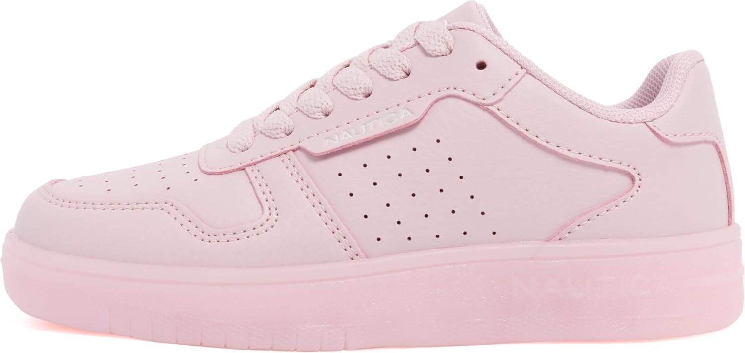 image:imageNautica Girls Sneakers Stylish LowTop Tennis Shoes with Cushioned Insole for Everyday Wear Toddler Little Kids and Big Kids LaceUpBungeePinkstafford