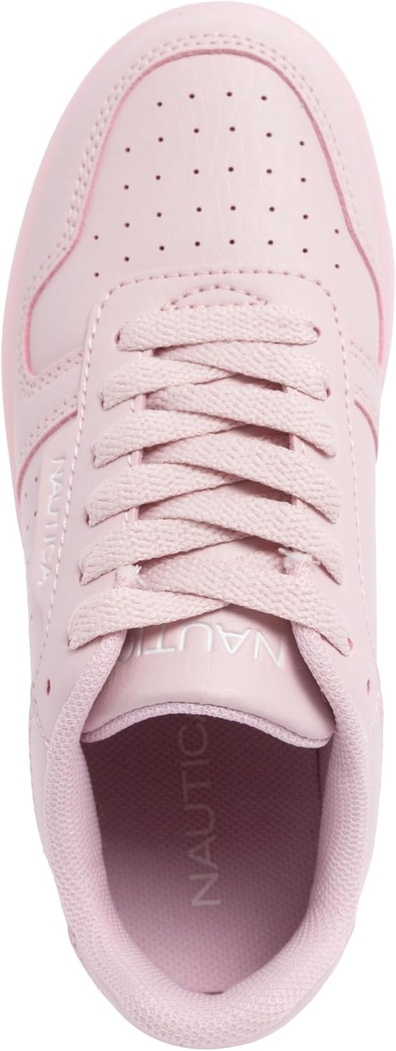image:imageNautica Girls Sneakers Stylish LowTop Tennis Shoes with Cushioned Insole for Everyday Wear Toddler Little Kids and Big Kids LaceUpBungeePinkstafford