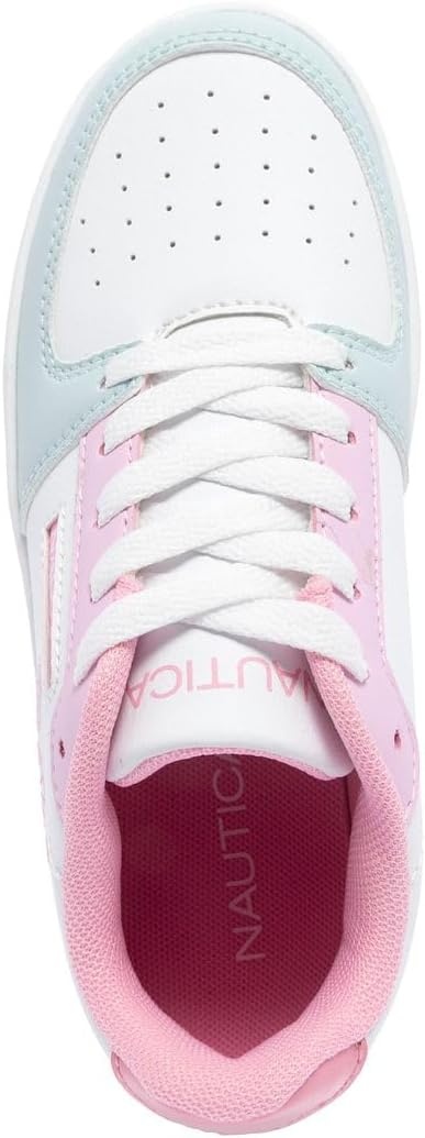 image:imageNautica Girls Sneakers Stylish LowTop Tennis Shoes with Cushioned Insole for Everyday Wear Toddler Little Kids and Big Kids LaceUpBungeeSoft Coastal