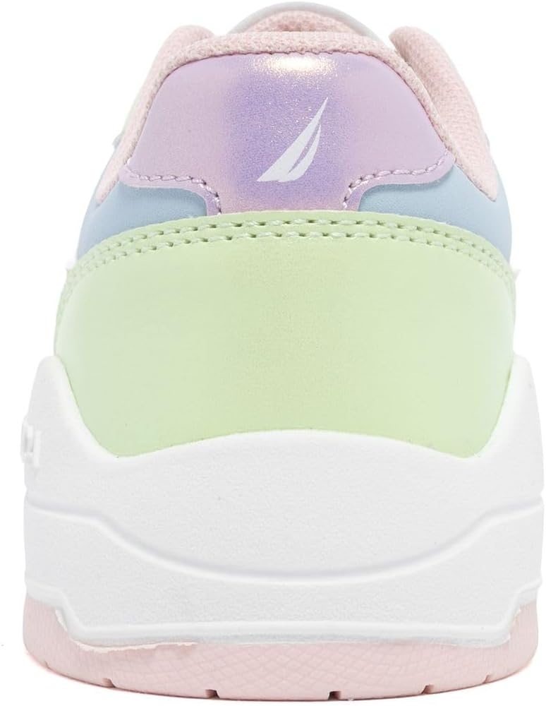 image:imageNautica Girls Sneakers Stylish LowTop Tennis Shoes with Cushioned Insole for Everyday Wear Toddler Little Kids and Big Kids LaceUpBungeeSoft Pastelharrold