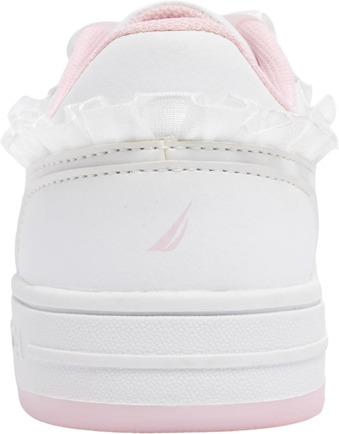image:imageNautica Girls Sneakers Stylish LowTop Tennis Shoes with Cushioned Insole for Everyday Wear Toddler Little Kids and Big Kids LaceUpBungeeWhite Iridescent Milra