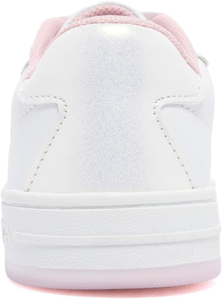 image:imageNautica Girls Sneakers Stylish LowTop Tennis Shoes with Cushioned Insole for Everyday Wear Toddler Little Kids and Big Kids LaceUpBungeeWhite Pearlmanetta