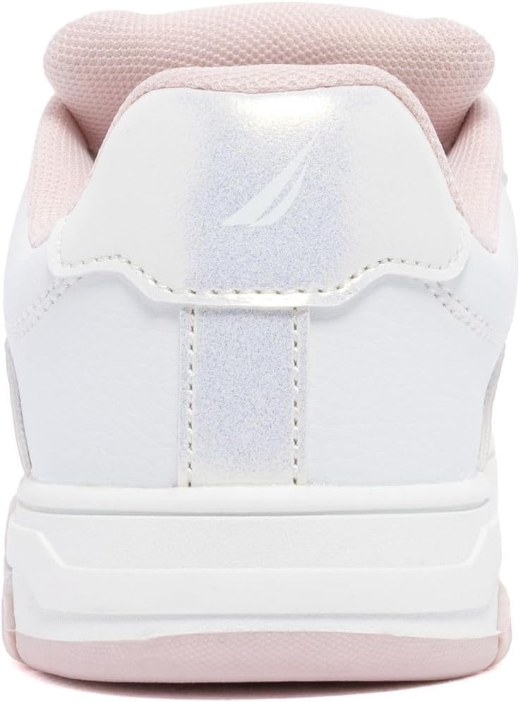 image:imageNautica Girls Sneakers Stylish LowTop Tennis Shoes with Cushioned Insole for Everyday Wear Toddler Little Kids and Big Kids LaceUpBungeeWhite Pinkgillespie