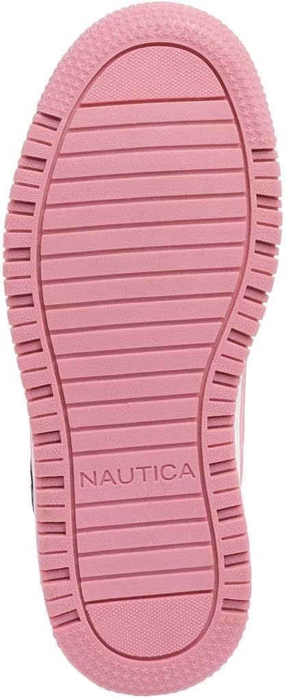 image:imageNautica Girls Sneakers Stylish LowTop Tennis Shoes with Cushioned Insole for Everyday Wear Toddler Little Kids and Big Kids LaceUpBungeeWhite Pinkisland