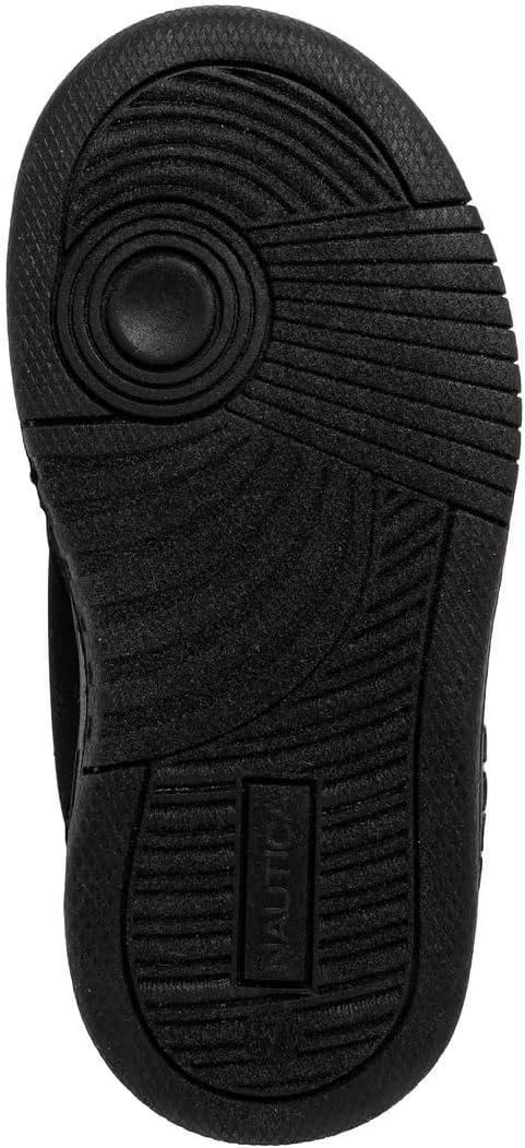 image:imageNautica Kids Adjustable Strap Shoes Comfortable Casual Sneakers for Boys and Girls Toddlers amp Little KidsBlack Mono Seli