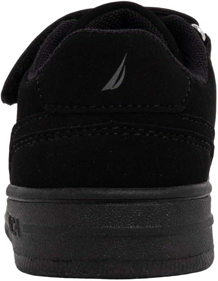 image:imageNautica Kids Adjustable Strap Shoes Comfortable Casual Sneakers for Boys and Girls Toddlers amp Little KidsBlack Mono Seli