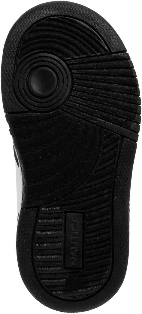 image:imageNautica Kids Adjustable Strap Shoes Comfortable Casual Sneakers for Boys and Girls Toddlers amp Little KidsWhite Black Seli