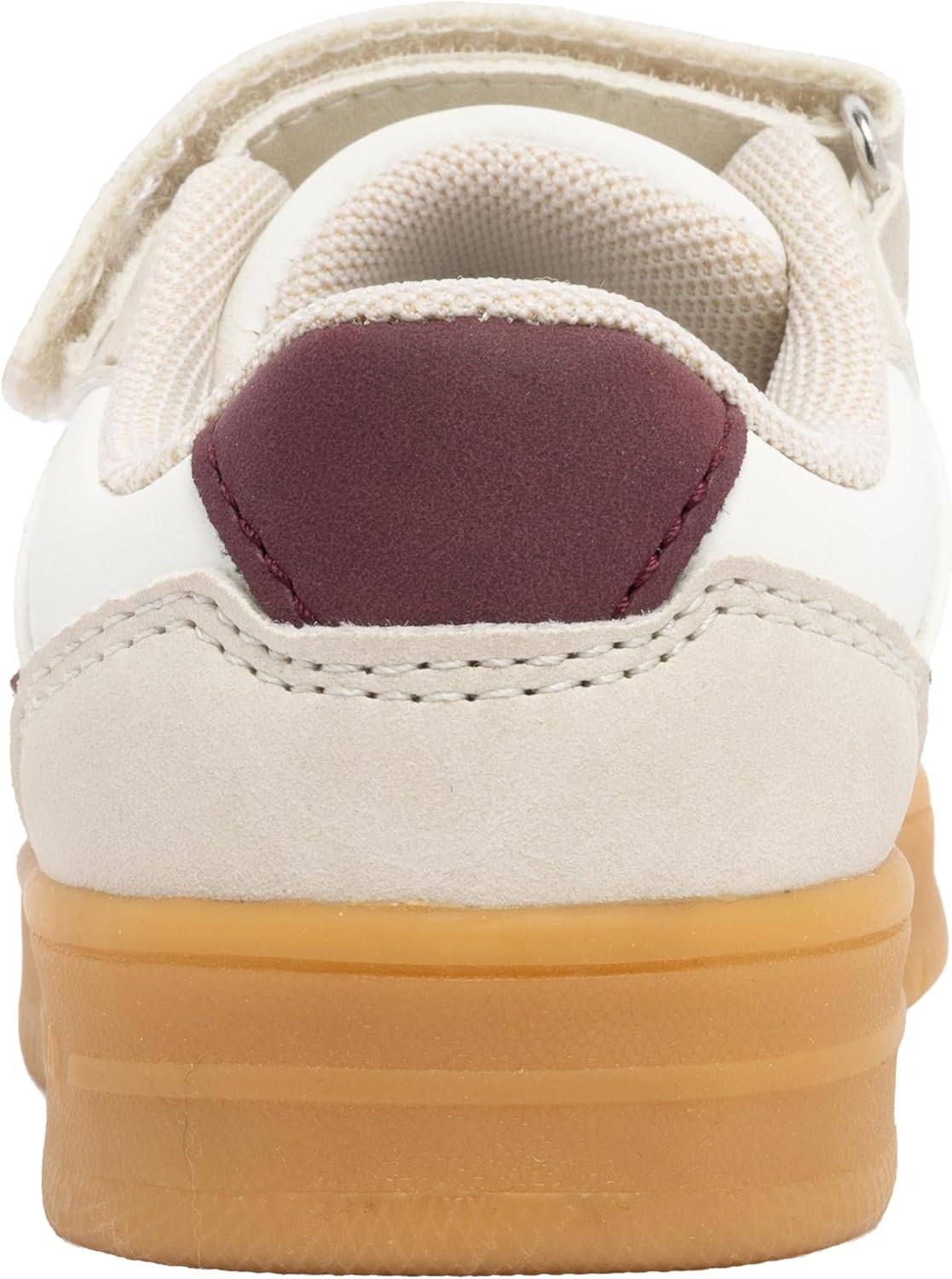 image:imageNautica Kids Adjustable Strap Shoes Comfortable Casual Sneakers for Boys and Girls Toddlers amp Little KidsWhite Burgundy Gum