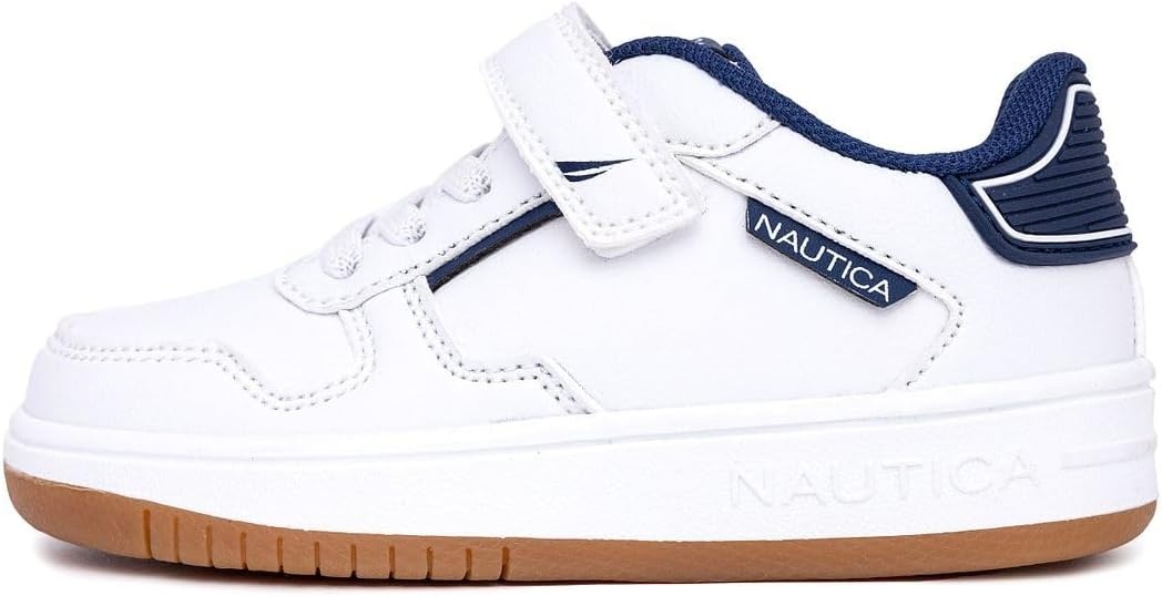 image:imageNautica Kids Adjustable Strap Shoes Comfortable Casual Sneakers for Boys and Girls Toddlers amp Little KidsWhite Navyalmiana