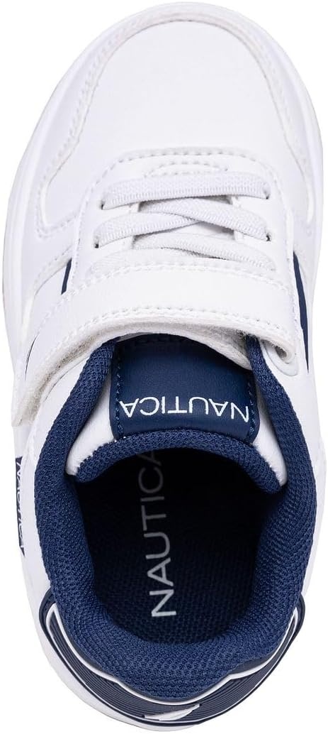image:imageNautica Kids Adjustable Strap Shoes Comfortable Casual Sneakers for Boys and Girls Toddlers amp Little KidsWhite Navyalmiana