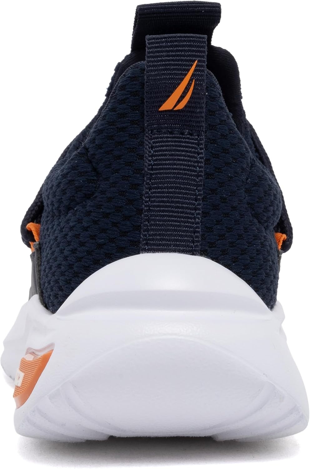 image:imageNautica Kids Athletic SlipOn Sneakers Comfortable Bungee Running Shoes for Boys and Girls Stylish and Supportive Footwear for Active Kids Big KidLittle KidToddlerNavy Orange
