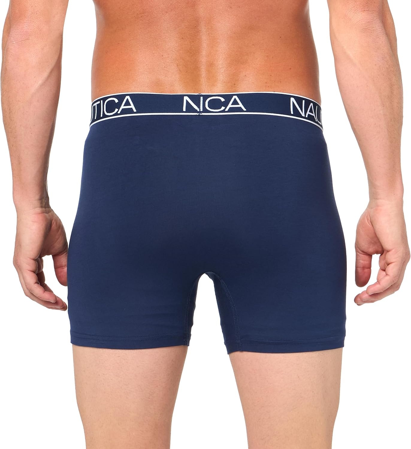 image:imageNautica Mens 3pack Modal Stretch Boxer BriefsPeacoatSurf the WebAero Blue