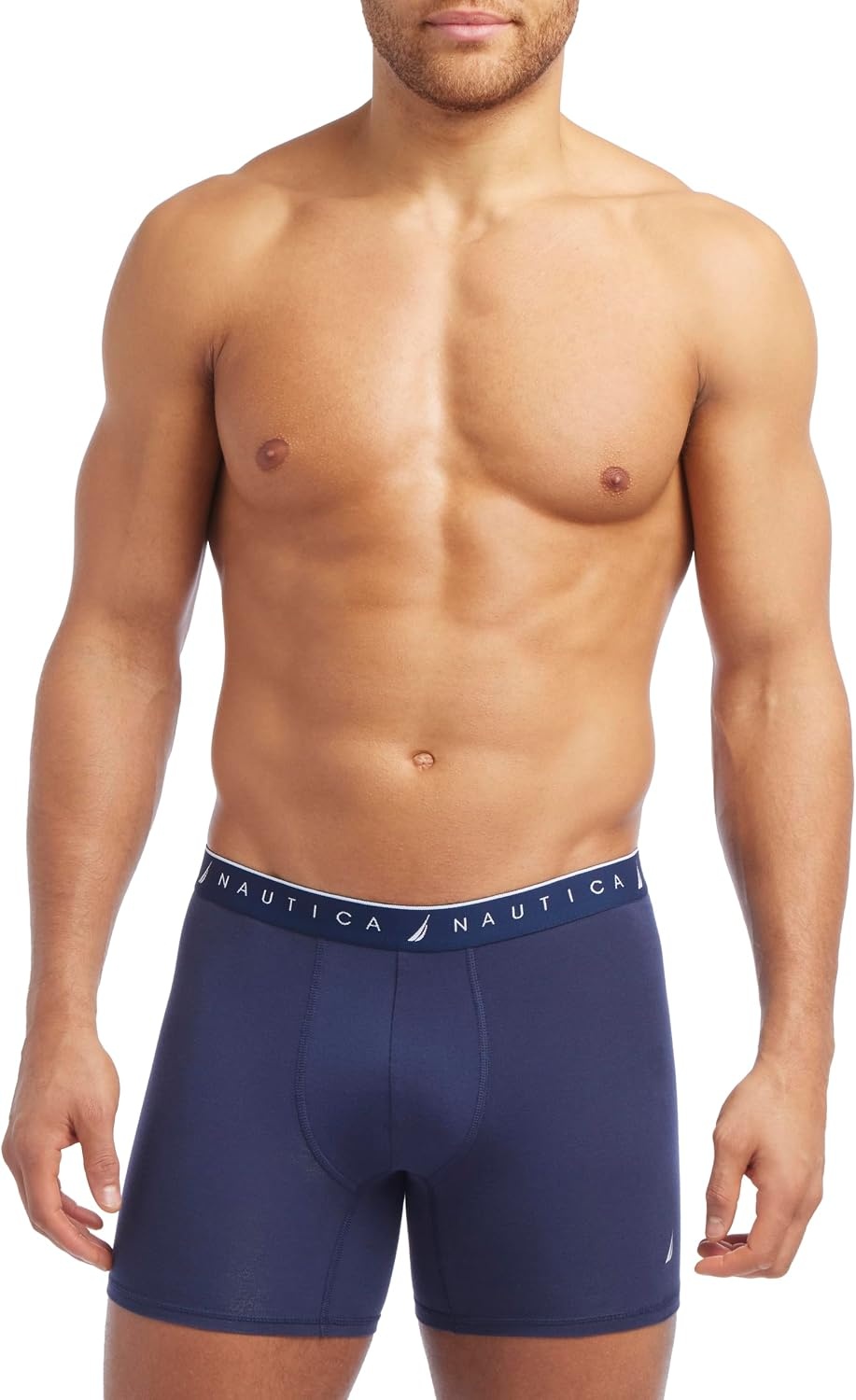 image:imageNautica Mens 4 Pack Limited Edition Cotton Stretch Boxer Briefs2 Peacoat2 Heather Grey Assorted Wb