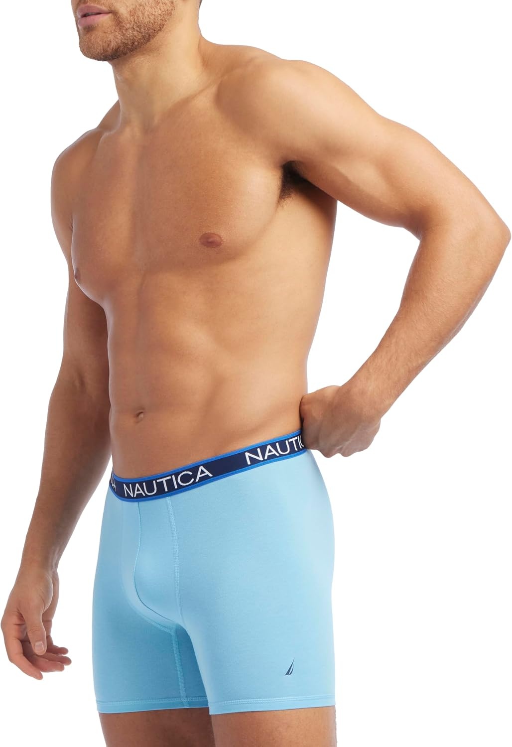 image:imageNautica Mens 4 Pack Limited Edition Cotton Stretch Boxer Briefs2 PeacoatAlaskan BlueNautica Redassorted Wb