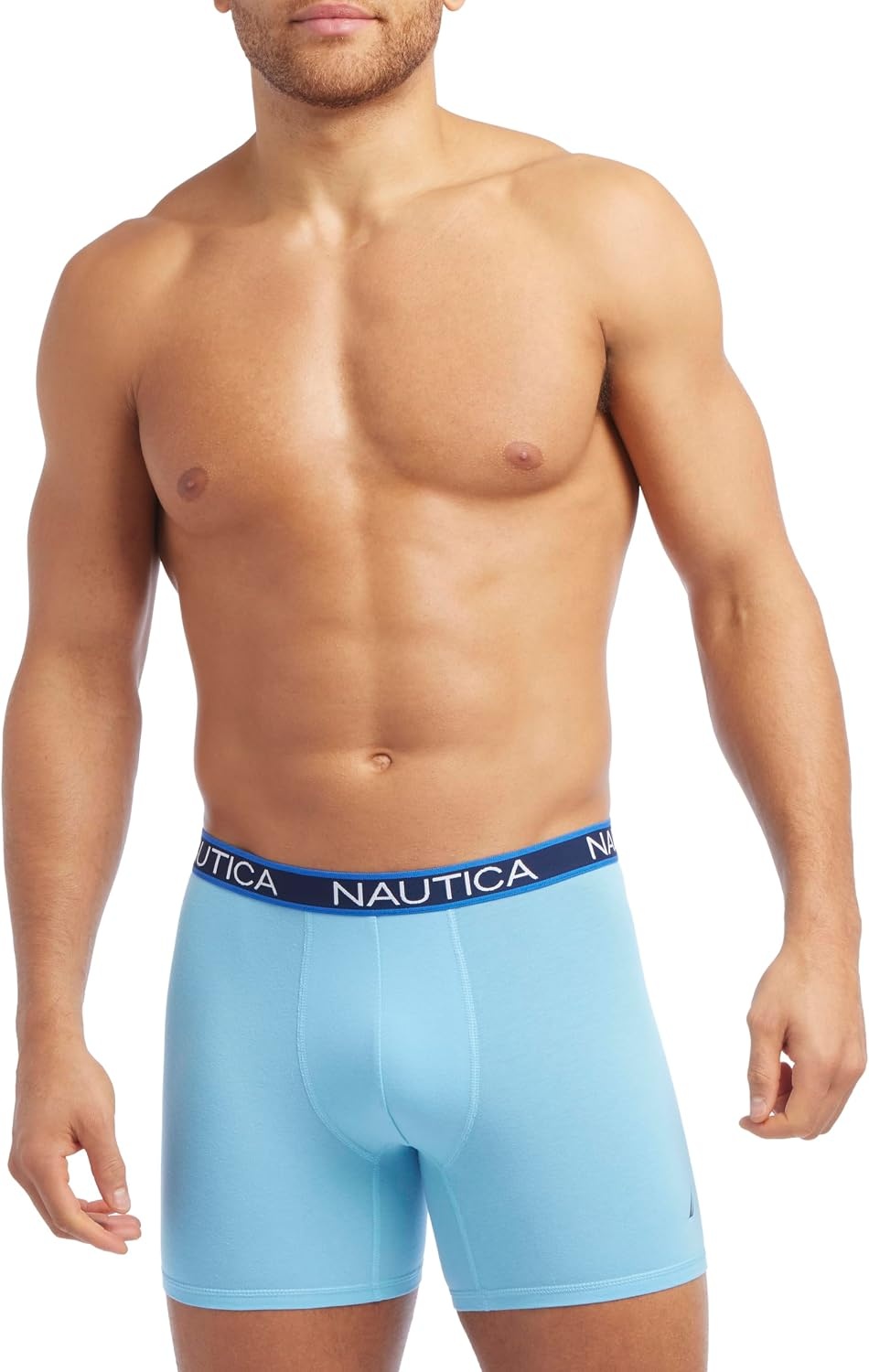 image:imageNautica Mens 4 Pack Limited Edition Cotton Stretch Boxer Briefs2 PeacoatAlaskan BlueNautica Redassorted Wb