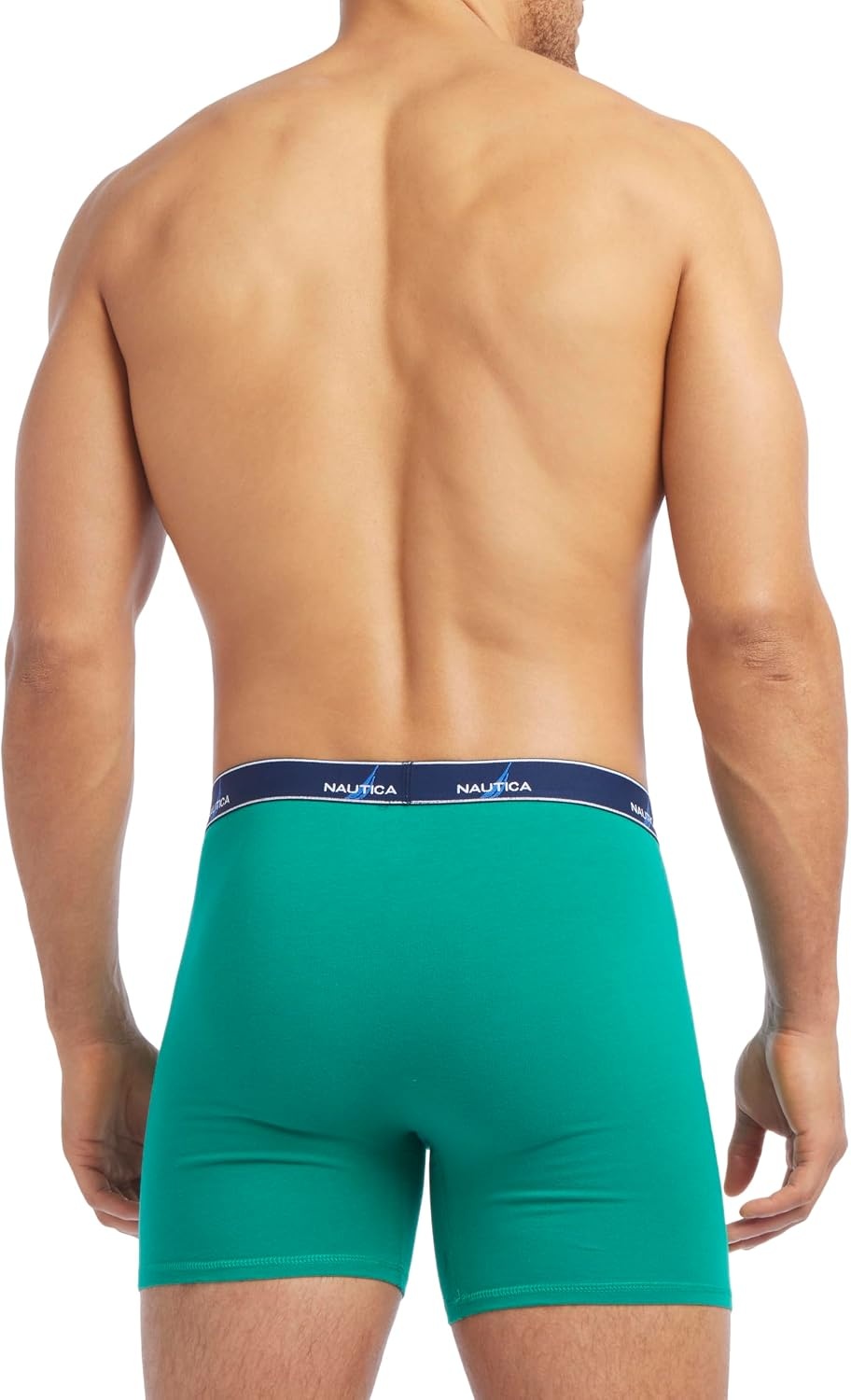 image:imageNautica Mens 4 Pack Limited Edition Cotton Stretch Boxer BriefsAero BluePro BluePepper GreenPeacoatassorted Wb