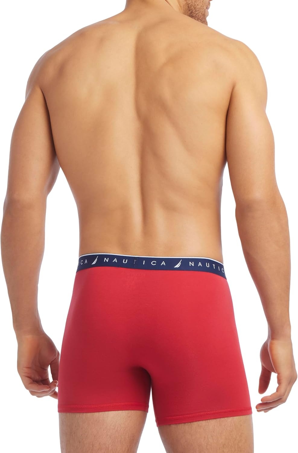 image:imageNautica Mens 4 Pack Limited Edition Cotton Stretch Boxer BriefsNautica RedHeather GreyPro BluePeacoat Assorted Wb