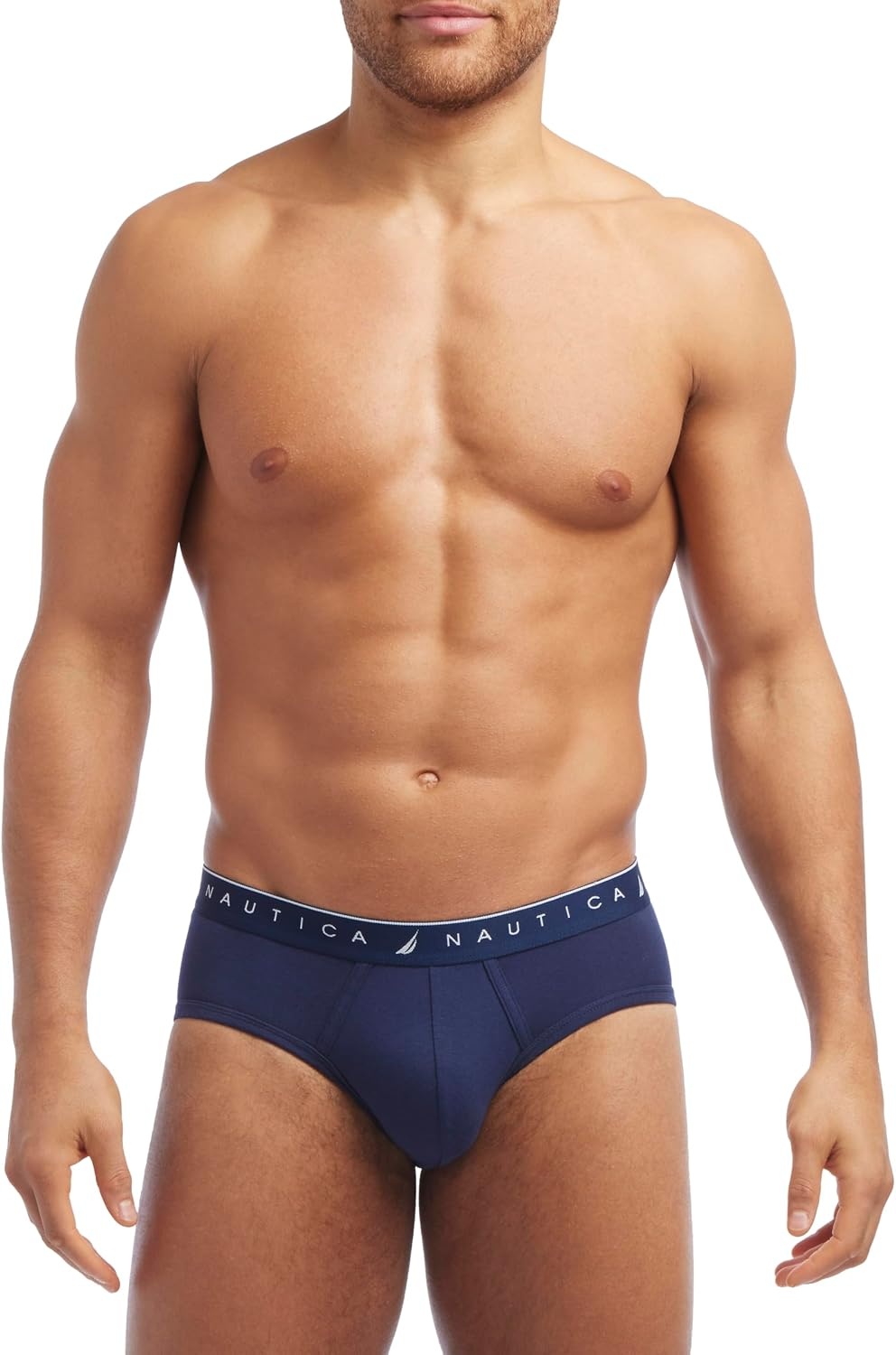 image:imageNautica Mens 4 Pack Limited Edition Cotton Stretch Briefs2 Peacoat2 Heather Grey Assorted Wb