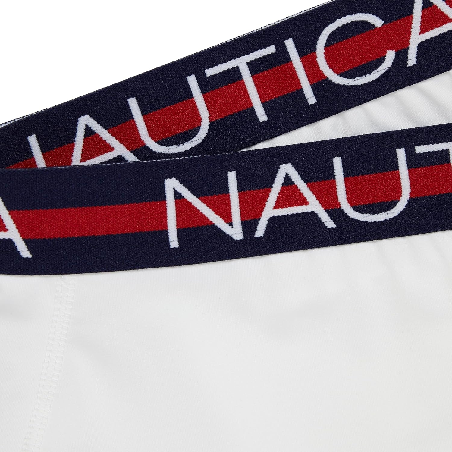 image:imageNautica Mens 4 Pack Limited Edition Micro Stretch Boxer Briefs4 White Assorted Waistband