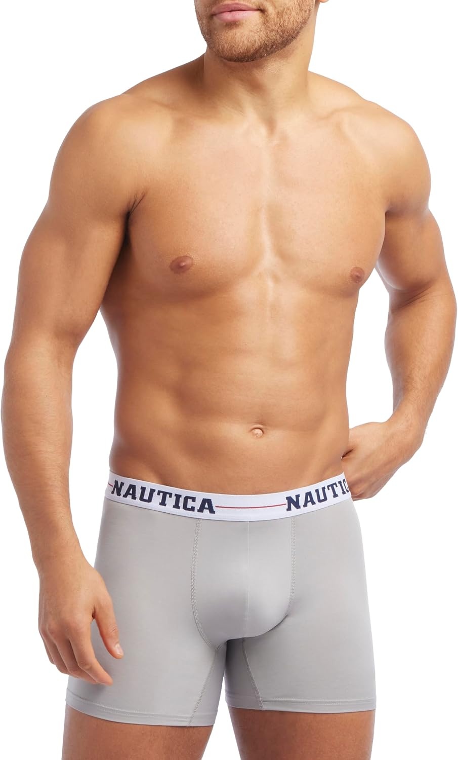 image:imageNautica Mens 4 Pack Limited Edition Micro Stretch Boxer BriefsCharcoal2 BlackAlloyassorted Wb