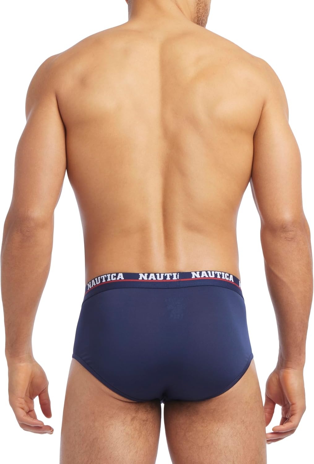image:imageNautica Mens 4 Pack Limited Edition Micro Stretch Briefs4 Peacoat Assorted Waistband