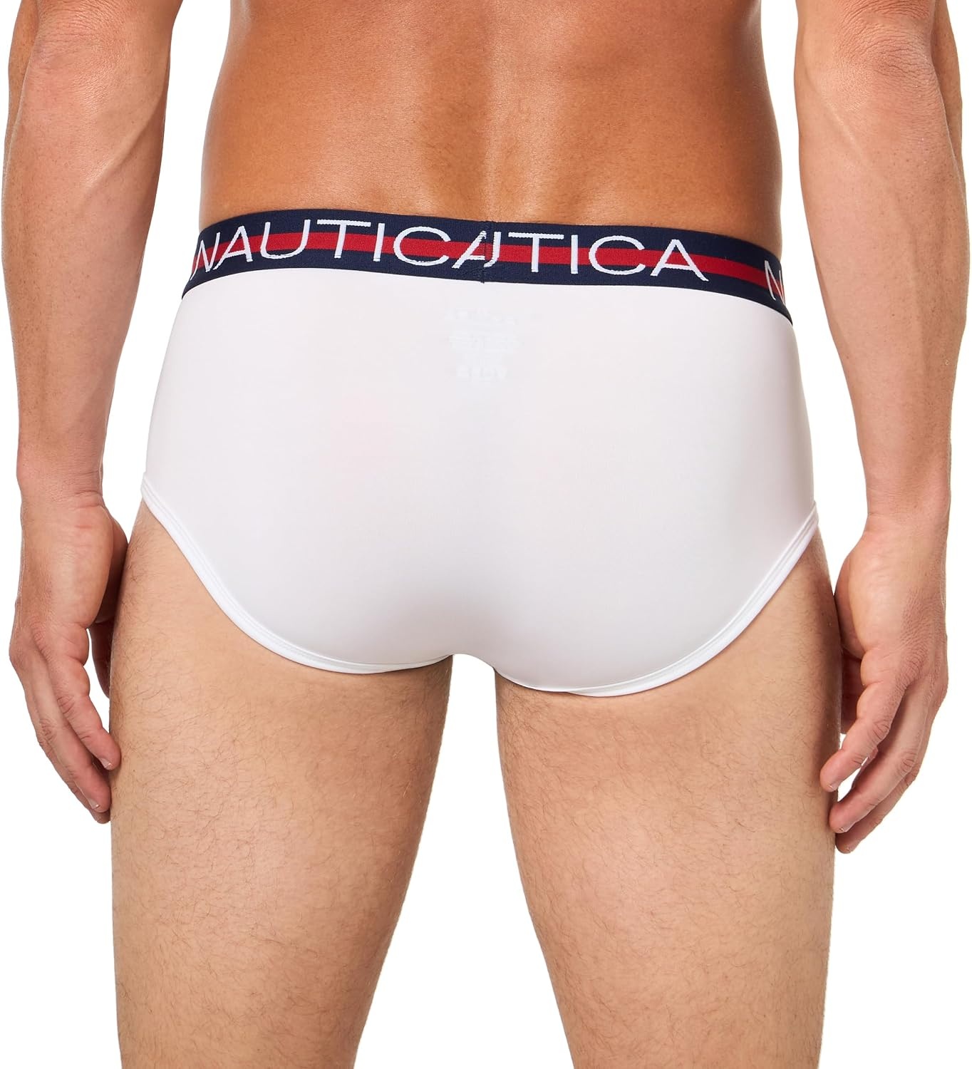 image:imageNautica Mens 4 Pack Limited Edition Micro Stretch Briefs4 White Assorted Waistband