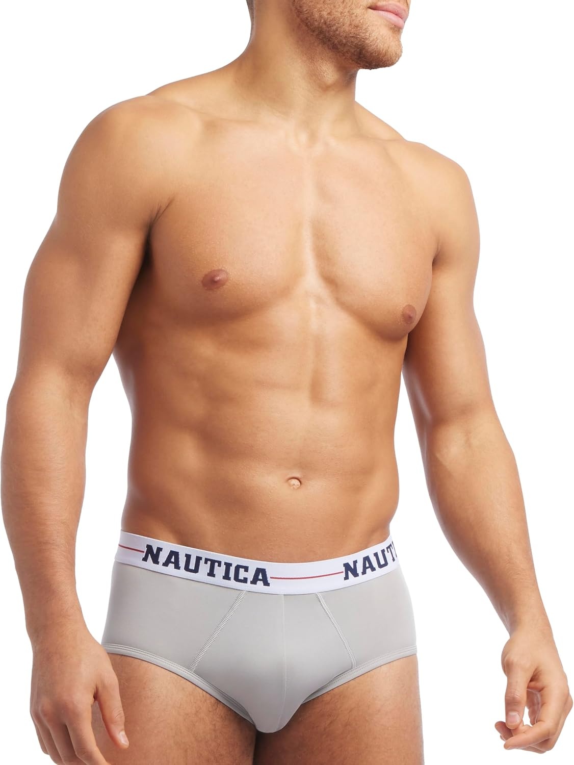 image:imageNautica Mens 4 Pack Limited Edition Micro Stretch BriefsCharcoal2 PeacoatAlloyassorted Wb