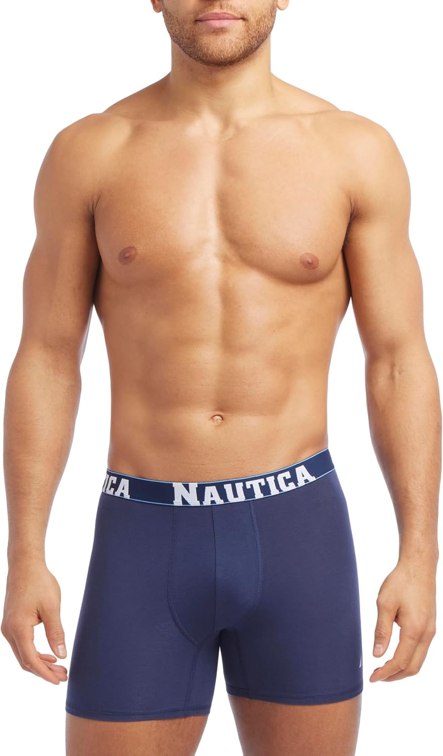 image:imageNautica Mens 4 Pack Limited Edition Stretch Boxer BriefsPro Blue2 PeacoatAero Blue Assorted Wb