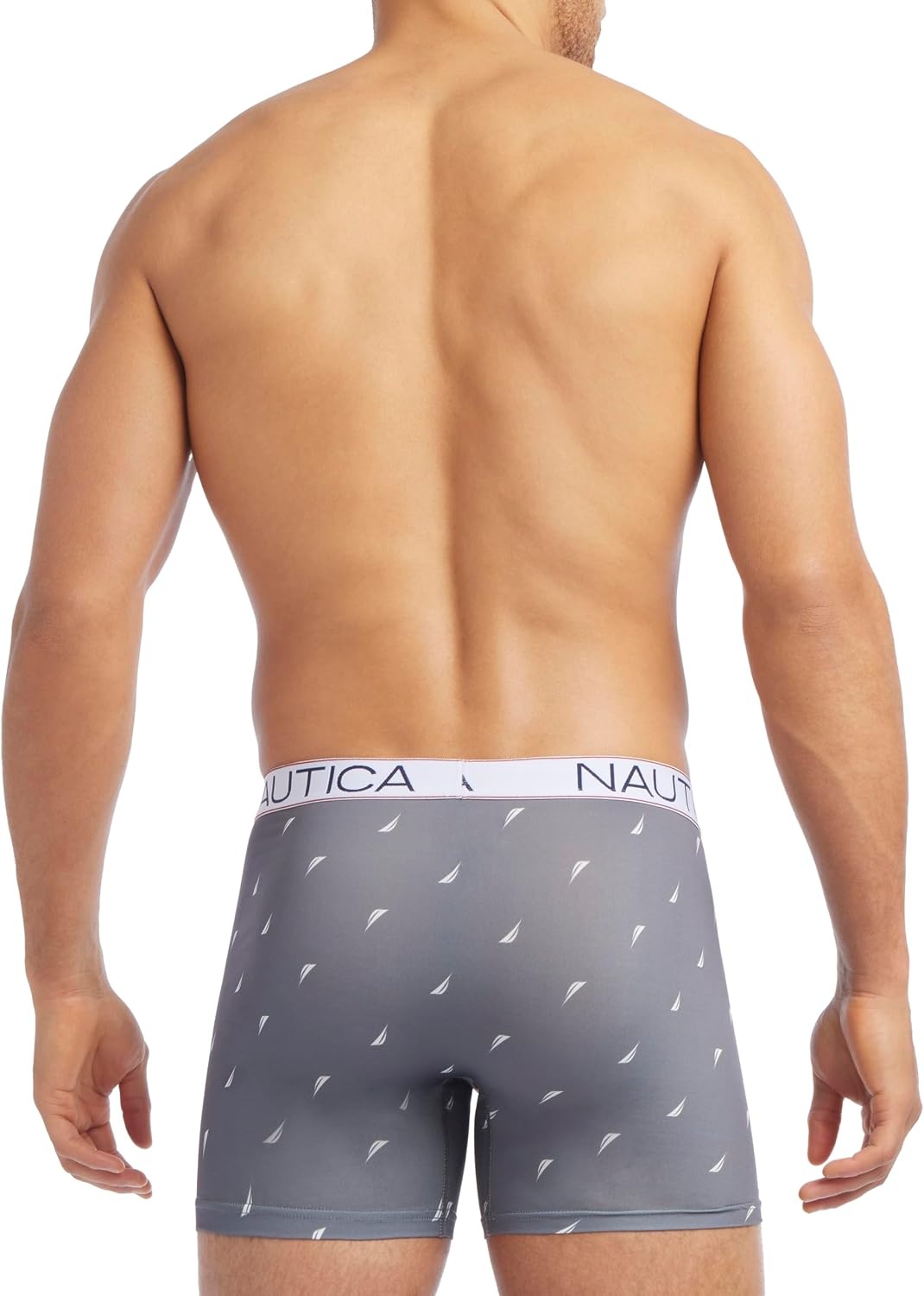 image:imageNautica Mens 4 Pack Micro Boxer BriefsBlackNautica RedSail Lead WhiteSail Black White