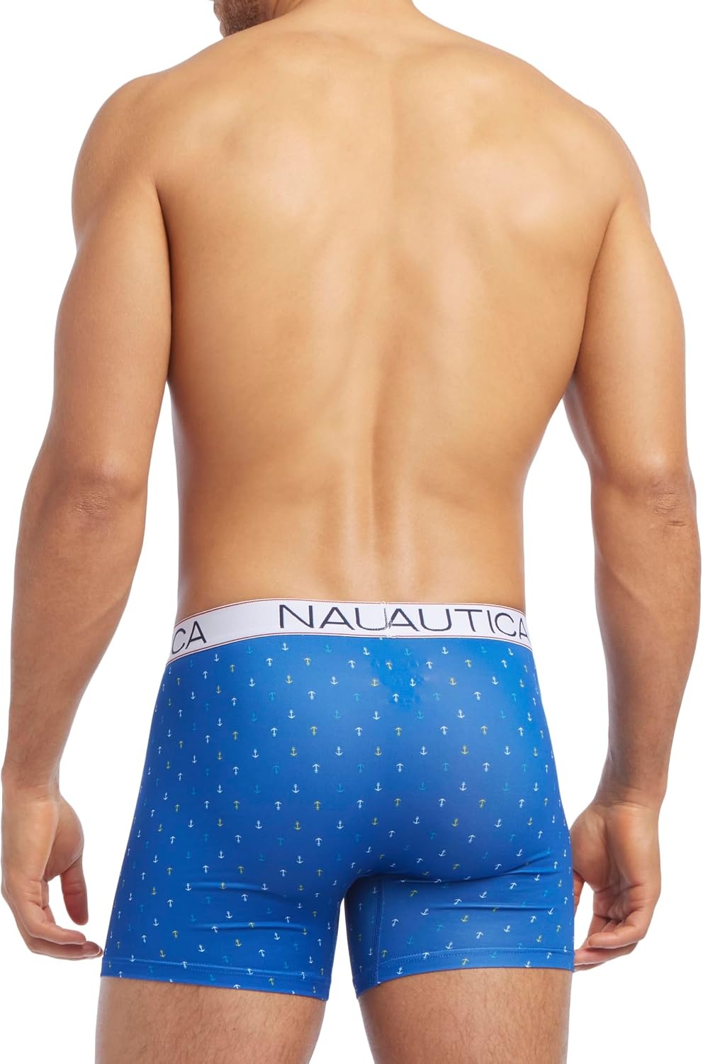 image:imageNautica Mens 4 Pack Micro Boxer BriefsBlackSharkfin GreyHawaii OceanMicro Anchor Sea Cobalt
