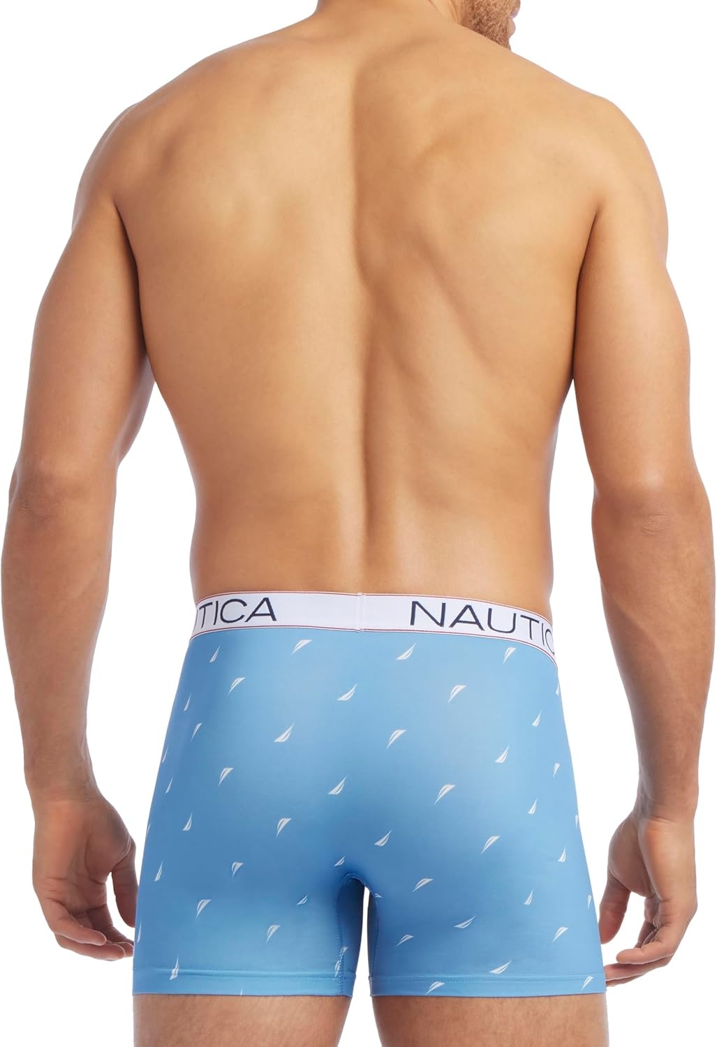 image:imageNautica Mens 4 Pack Micro Boxer BriefsPeacoatLeadSail Aero Blue WhiteSail Peacoat White