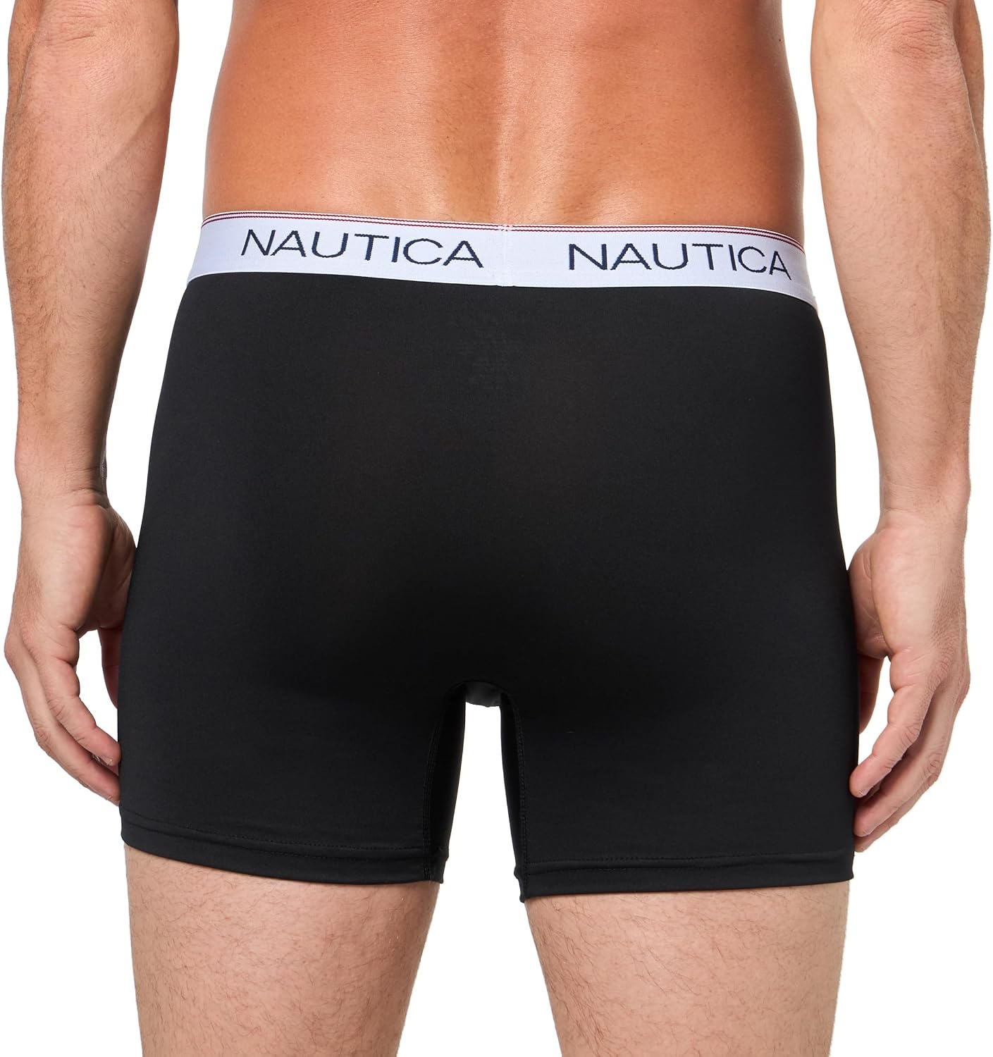 image:imageNautica Mens 4 Pack Stretch Micro Boxer BriefsBlackLeadHawaiian OceanSail Print