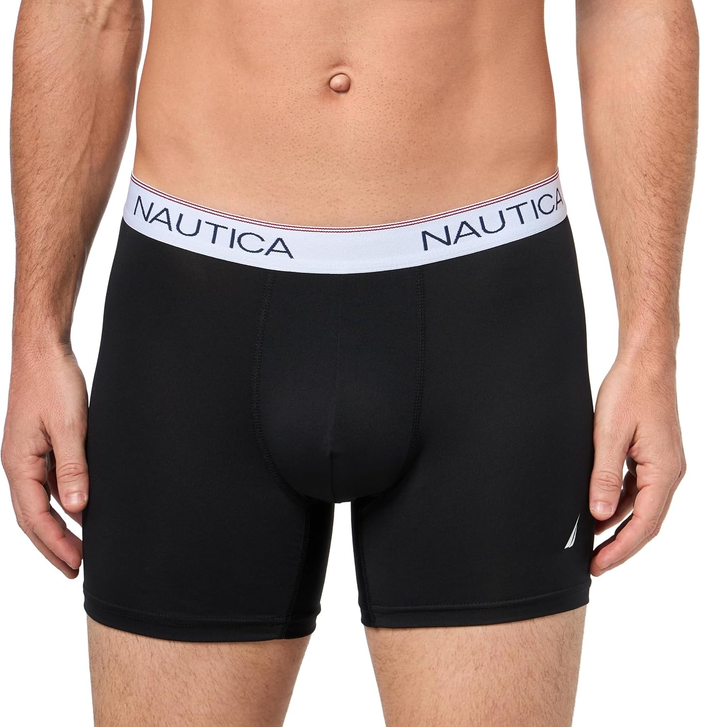 image:imageNautica Mens 4 Pack Stretch Micro Boxer BriefsBlackLeadHawaiian OceanSail Print