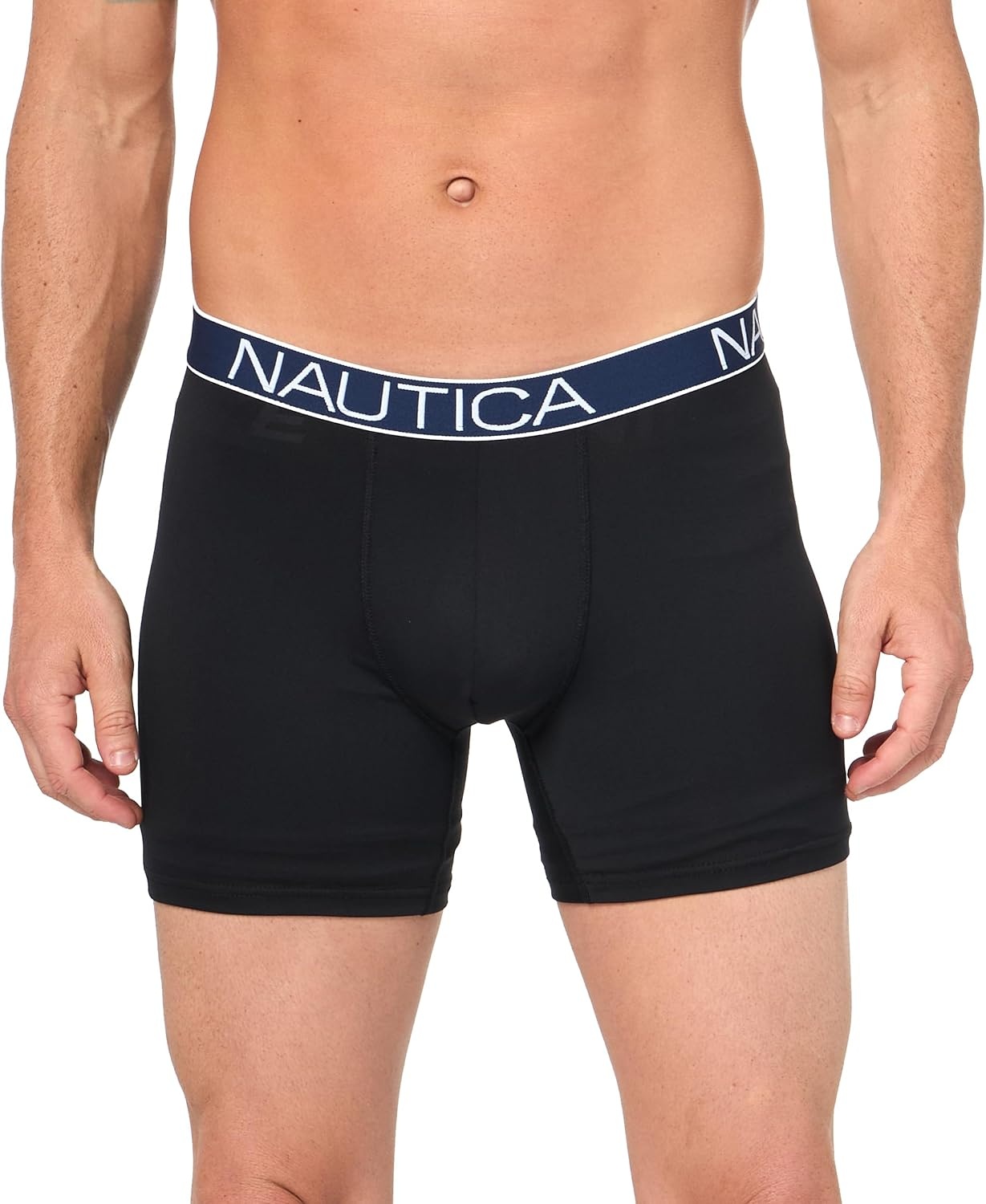 image:imageNautica Mens 4pack Brushed Micro Boxer Briefs2blackNautica RedAlloy