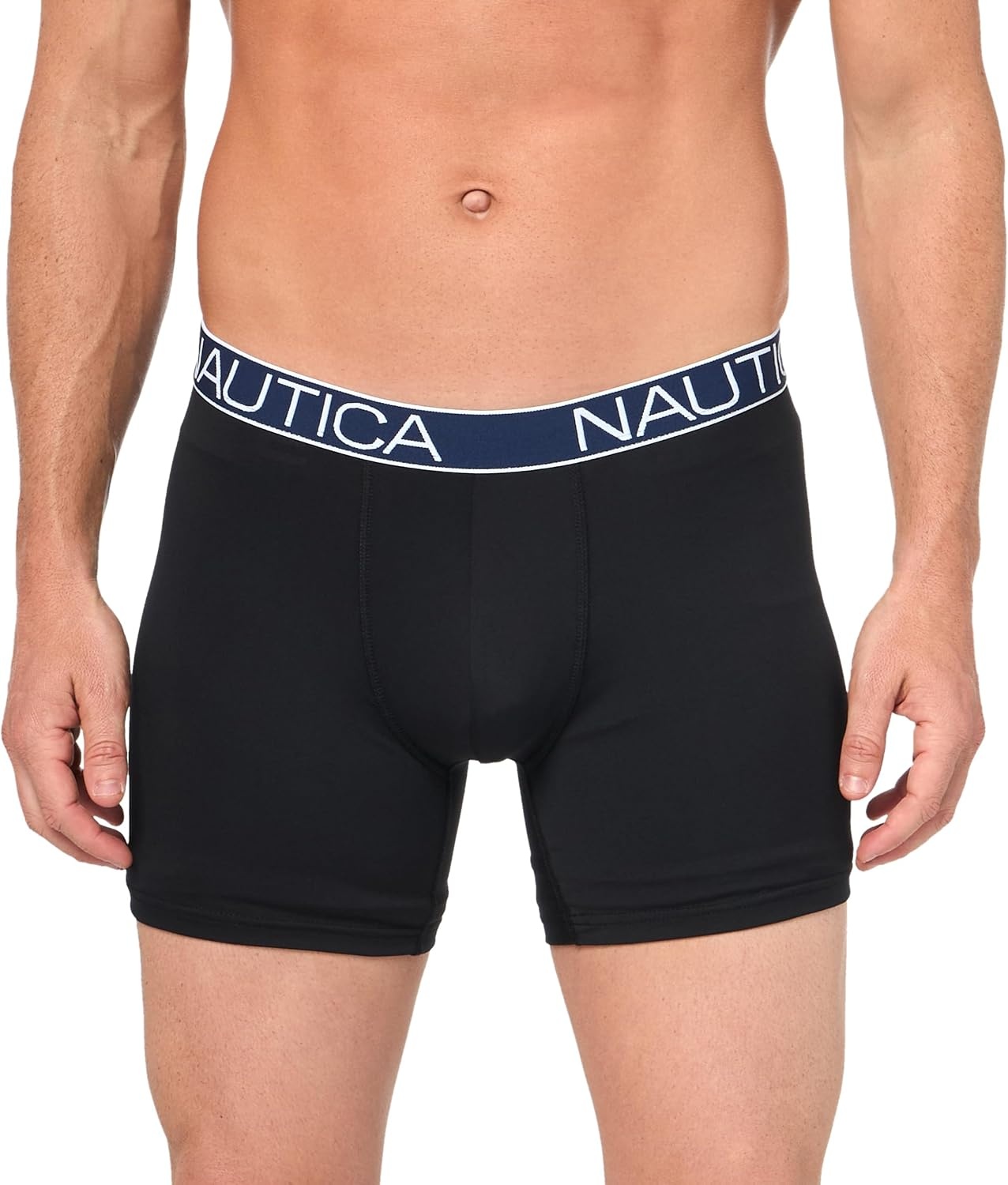 image:imageNautica Mens 4pack Brushed Micro Boxer Briefs4black