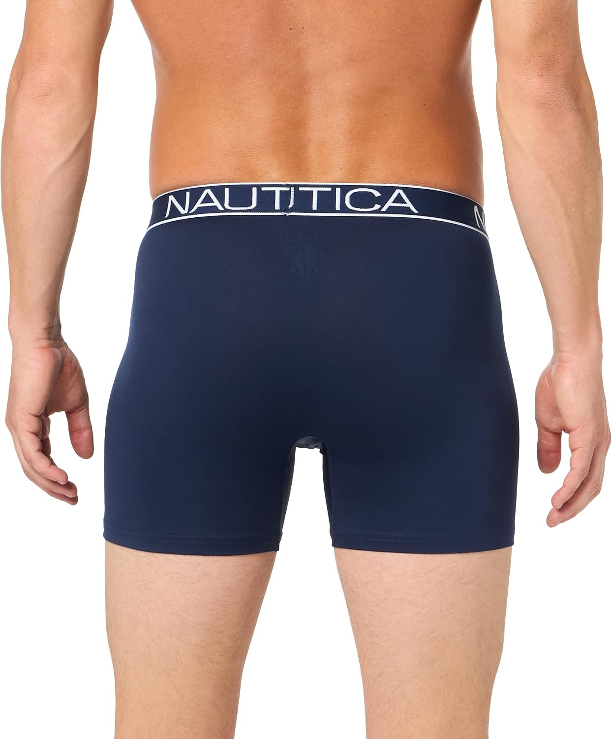 image:imageNautica Mens 4pack Brushed Micro Boxer BriefsPeacoatRhubarb RoseSummit BlueAlloy