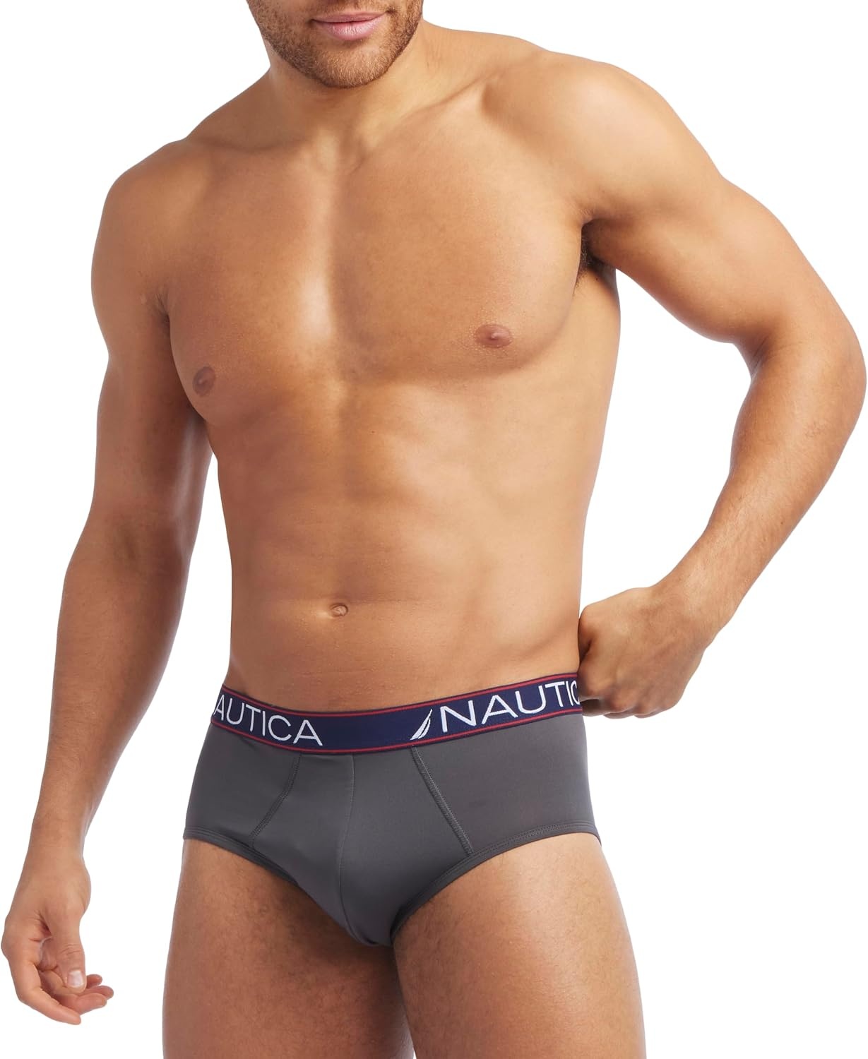 image:imageNautica Mens 4pack Limited Edition Micro BriefsBlackCharcoalLeadAlloy Assorted Wb