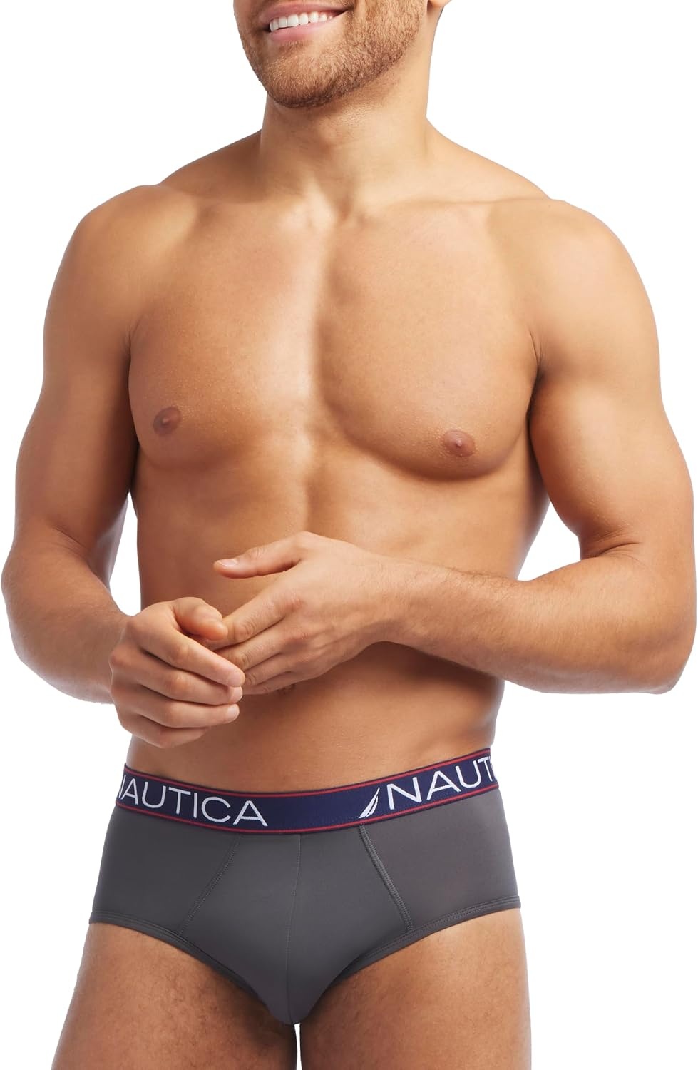 image:imageNautica Mens 4pack Limited Edition Micro BriefsBlackCharcoalLeadAlloy Assorted Wb