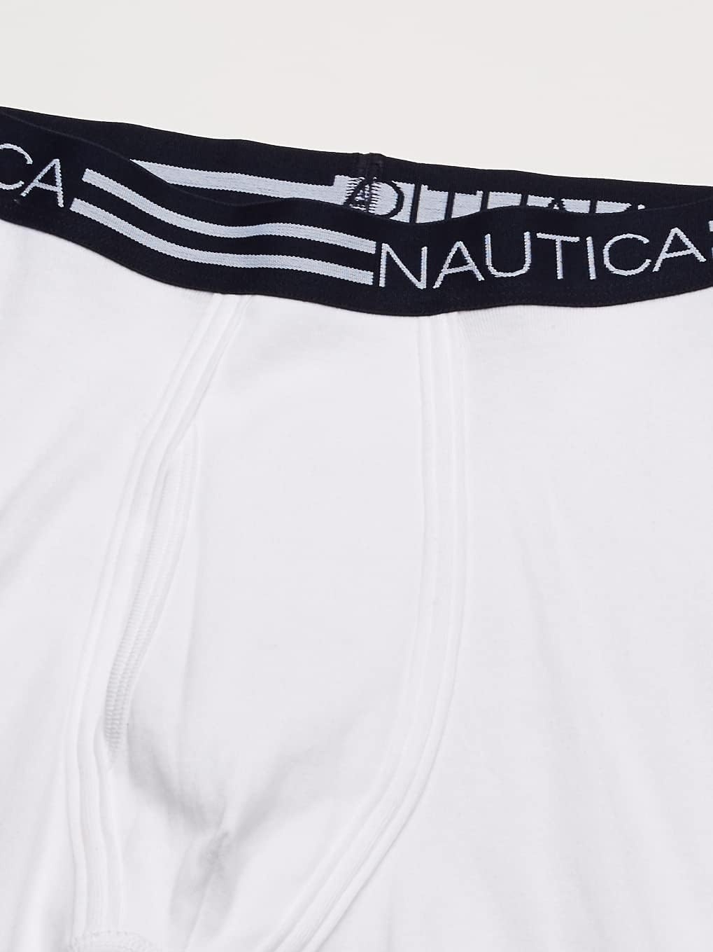 image:imageNautica Mens 5 Pack Classic Cotton Boxer BriefsWhite 5 Pack