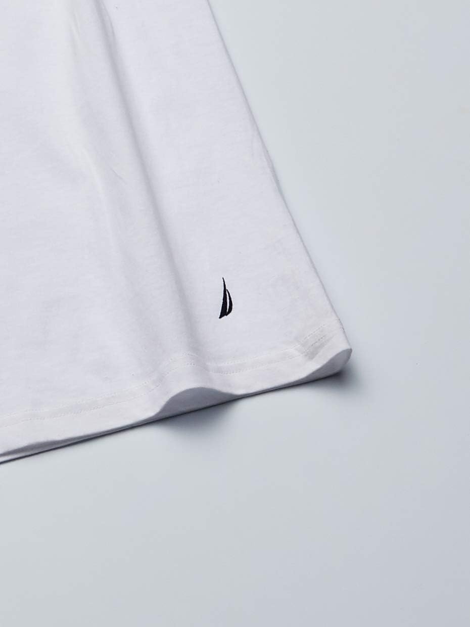 image:imageNautica Mens 5 Pack Cotton VNeck TShirtsWhite 5 Pack