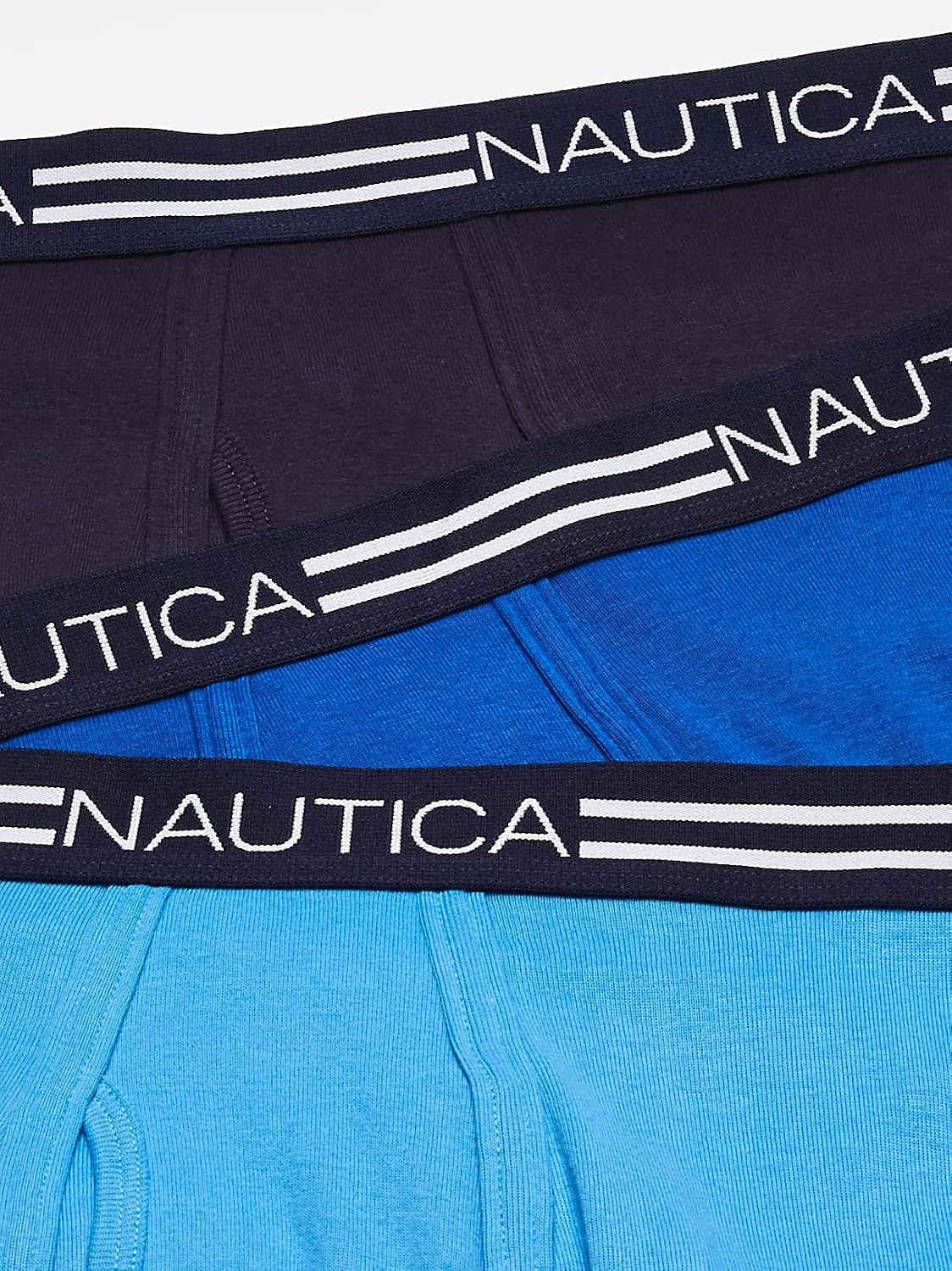 image:imageNautica Mens Classic Cotton 3Pack Boxer BriefsNavyAeroCobalt